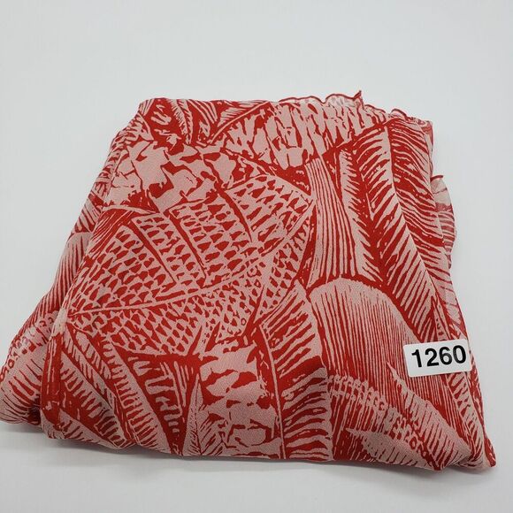 Jonathan Martin Dress Womens 10 Silk Sleeveless Fit Flare Palm Leaf Tie Waist - Picture 9 of 9